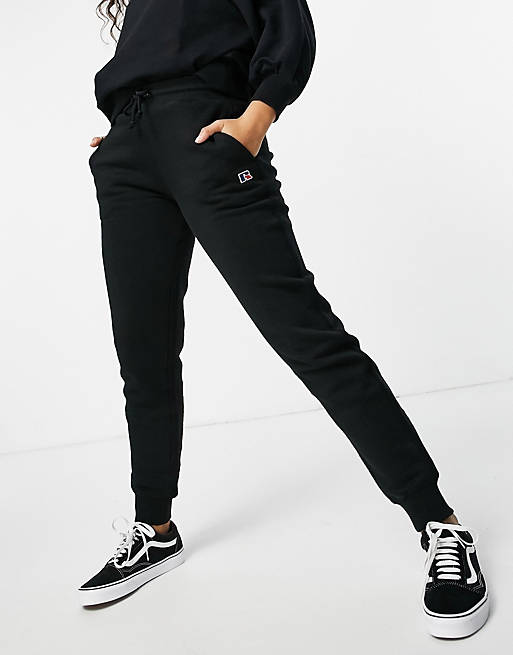 Tracksuits Russell Athletic fleece joggers in black 