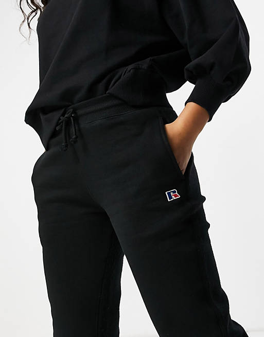 Tracksuits Russell Athletic fleece joggers in black 