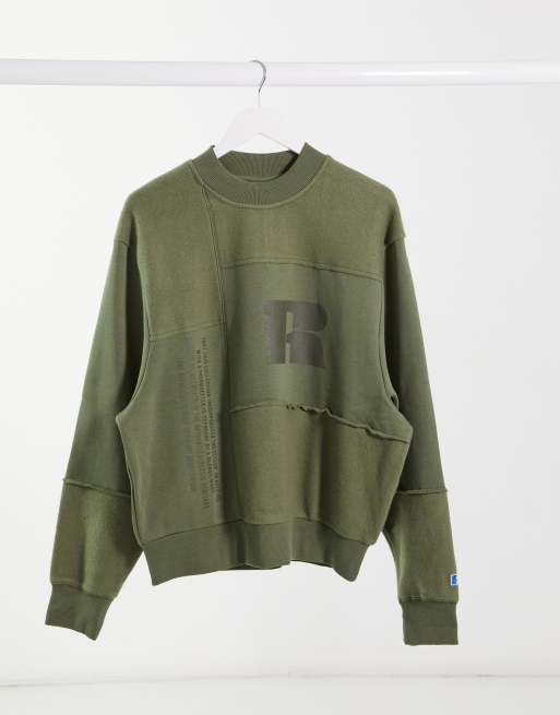 russell athletic fleece crew sweatshirt