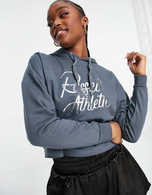 Athletic cropped store hoodie