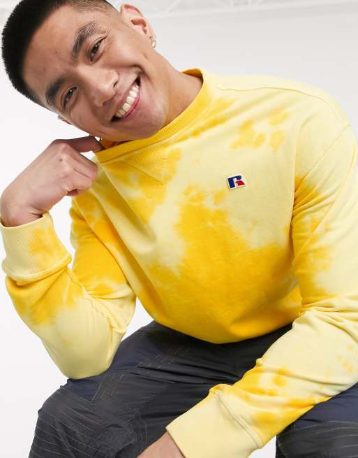 Russell athletic yellow on sale sweatshirt