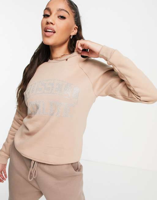 Russell Athletic - Glan - Sweatshirt met ronde hals in naturel, 3 van 4