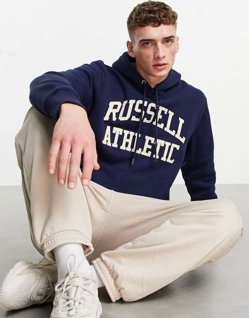 Russell Athletic – Iconic – Kapuzenpullover in Marineblau 