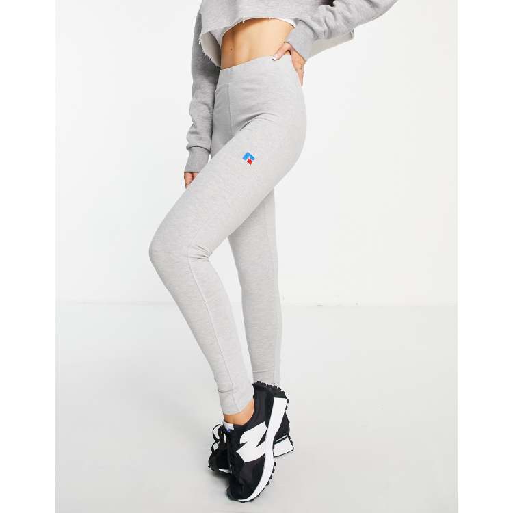 Russell Athletic jersey leggings in light gray vintage wash ASOS