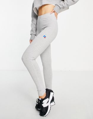 Russell Athletic jersey leggings in light grey vintage wash