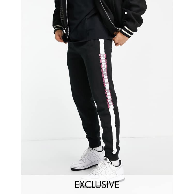 Russell black sweatpants sales