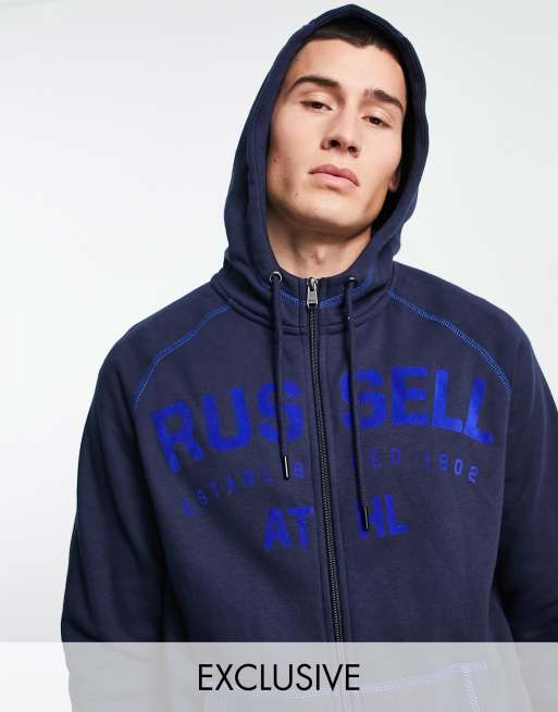 Russell athletic outlet zip hoodie