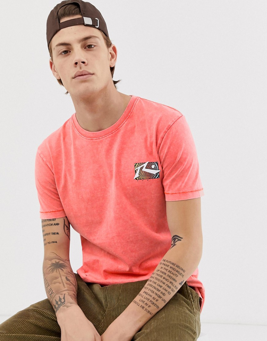 Rusty - T-shirt rosa stampata