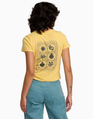 Rvca 411 Fitted T-shirt In Purple