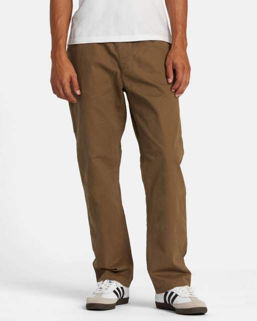 RVCA Americana carpenter pants in wood