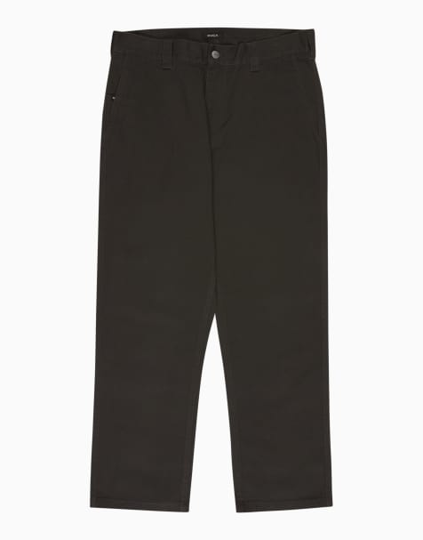 RVCA Americana chino trousers in pirate black - view 1