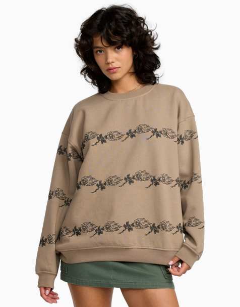 RVCA - ANP Spankyfriend - Sweat - Taupe désert - view 1