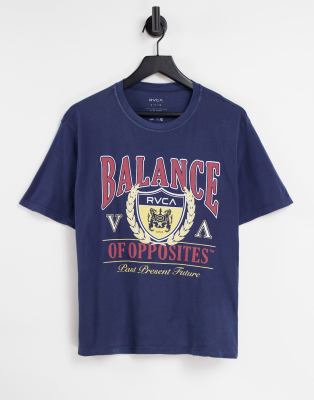 RVCA RVCA Balance oversized t shirt in blue