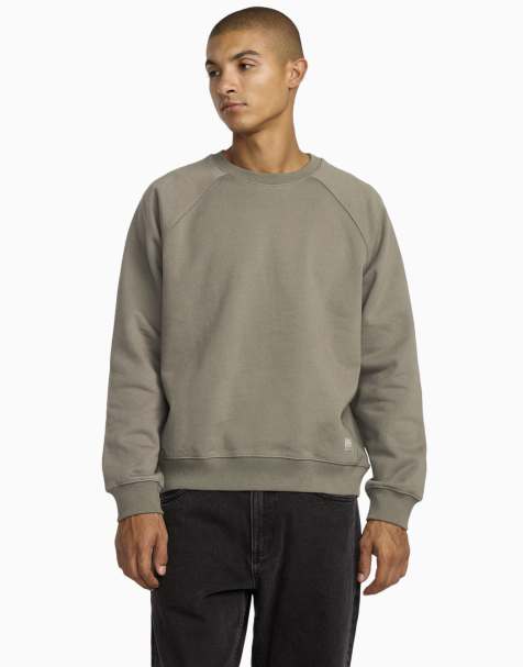 RVCA Dayshift 2 sweatshirt in mushroom - view 1