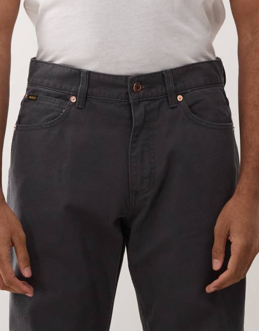 RVCA – Dayshift – Canvas-Hose in Garagen-Blau mit 5 Taschen, 5 von 5