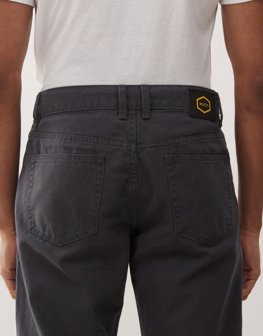 RVCA - Dayshift - Pantalon en toile à 5 poches - Bleu garage, 4 de 5