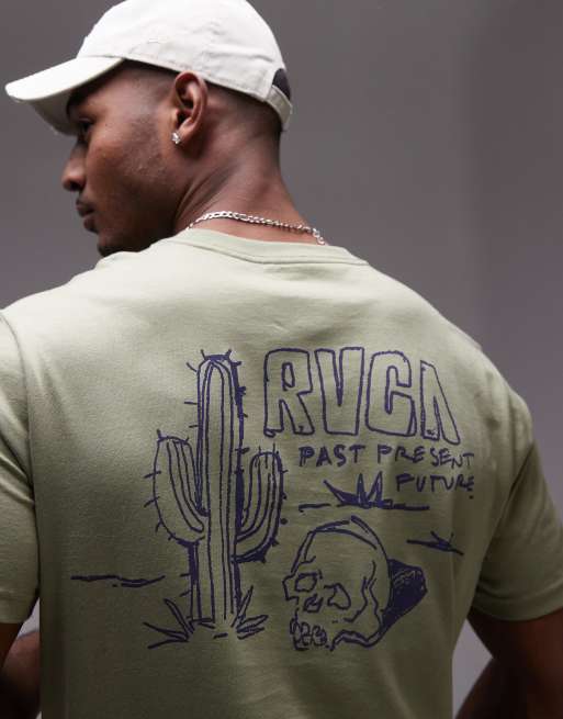 RVCA - Death Valley - T-shirt a maniche corte color verde olio