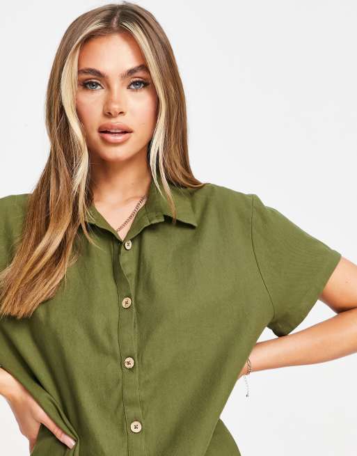 RVCA - Go Green - Playsuit in kaki, 3 van 4