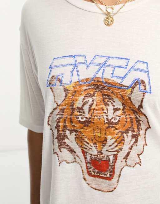 Rvca store tiger shirt