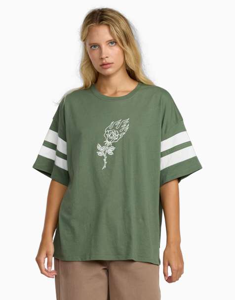 RVCA Ksl baggie oversized t-shirt in fir green