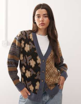 RVCA - Lumen - Strickjacke in Steinblau