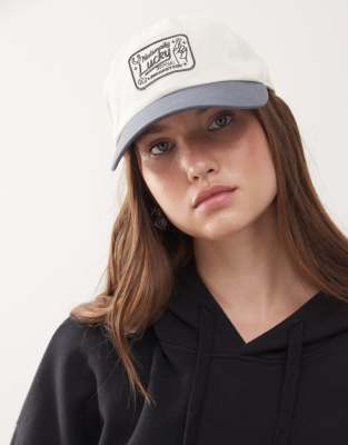 Rvca Naturally Lucky Dad Cap In Blue