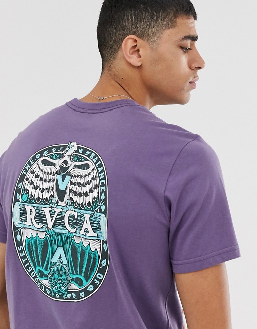 RVCA Opposite printed t-shirt in purple