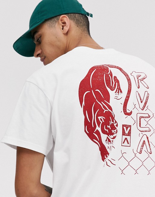 RVCA Powler printed t-shirt in white