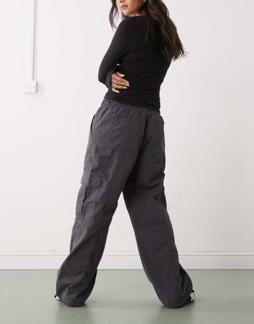 RVCA Stowaway cargo pants in washed black, 5 of 5
