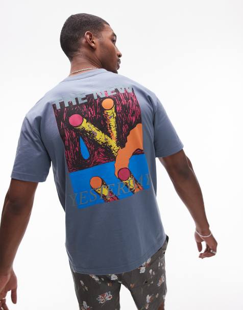 RVCA - Superblast 2 - T-shirt a maniche corte color blu navy vintage - view 1