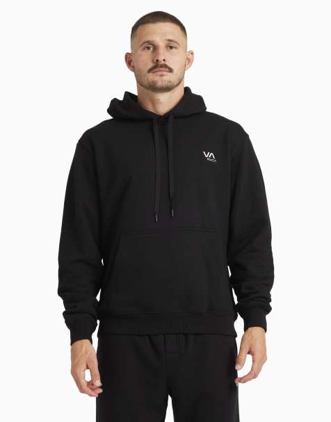 RVCA – Va – Basic-Kapuzenpullover aus Fleece in Schwarz - view 1