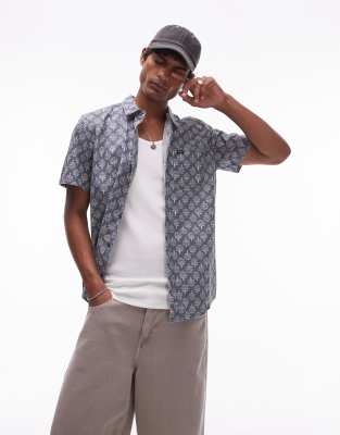 RVCA - Vacationist - Chemise à manches courtes - Indigo-Bleu