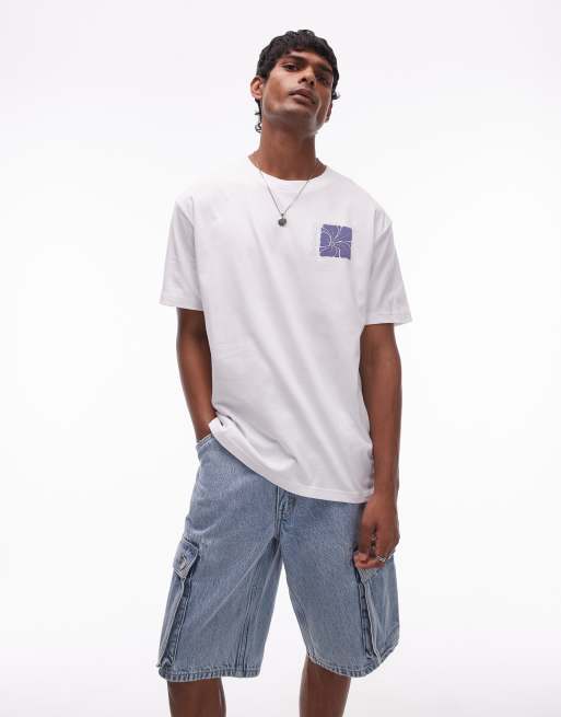 RVCA – Vit, kortärmad t-shirt med hibiskustryck, 3 av 4
