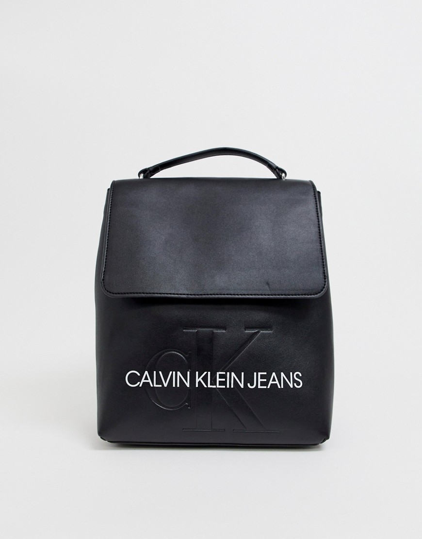 Rygsæk med struktur fra Calvin Klein Jeans-Sort