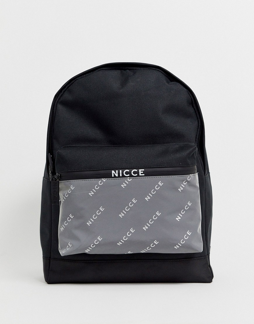 фото Рюкзак и пенал со светоотражающим логотипом nicce-серебряный