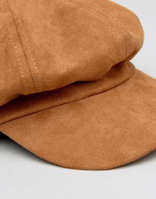 suede baker boy hat