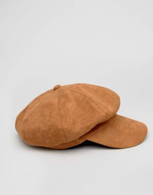 suede baker boy hat