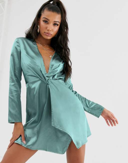 Robe discount fluide satin