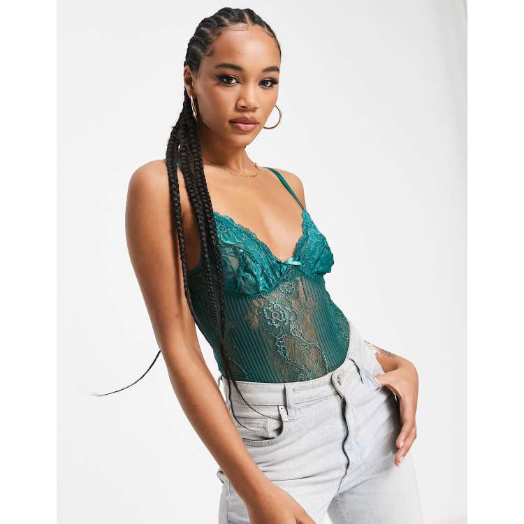 Emerald cheap green bodysuit