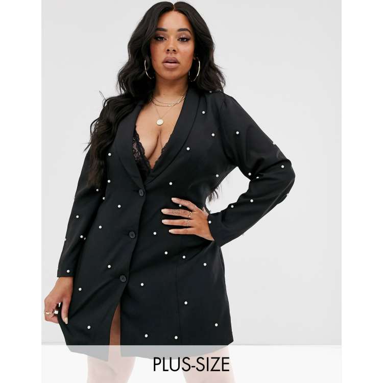 Plus size cheap blazer dress