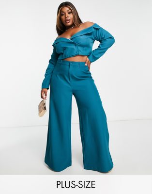 plus size wide leg capris