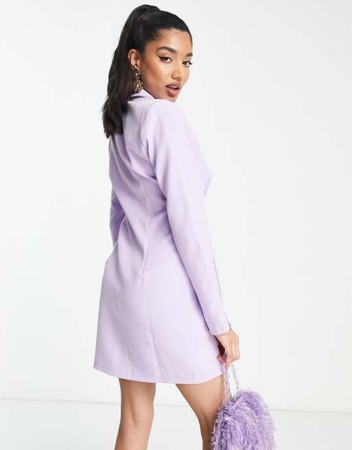 Saint Genies Vestito blazer lilla con zip sulla manica ASOS