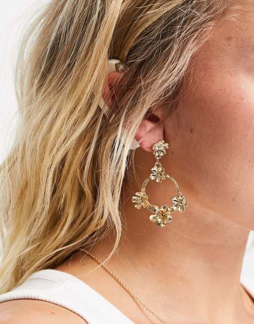 Gold drop deals down earrings