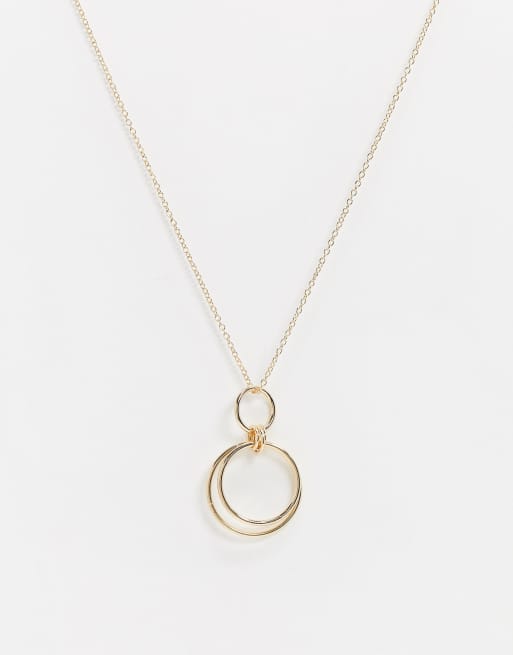 Saint Lola gold plated circle pendant necklace | ASOS