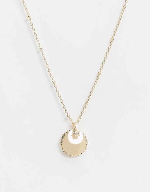 Saint Lola gold plated coin necklace