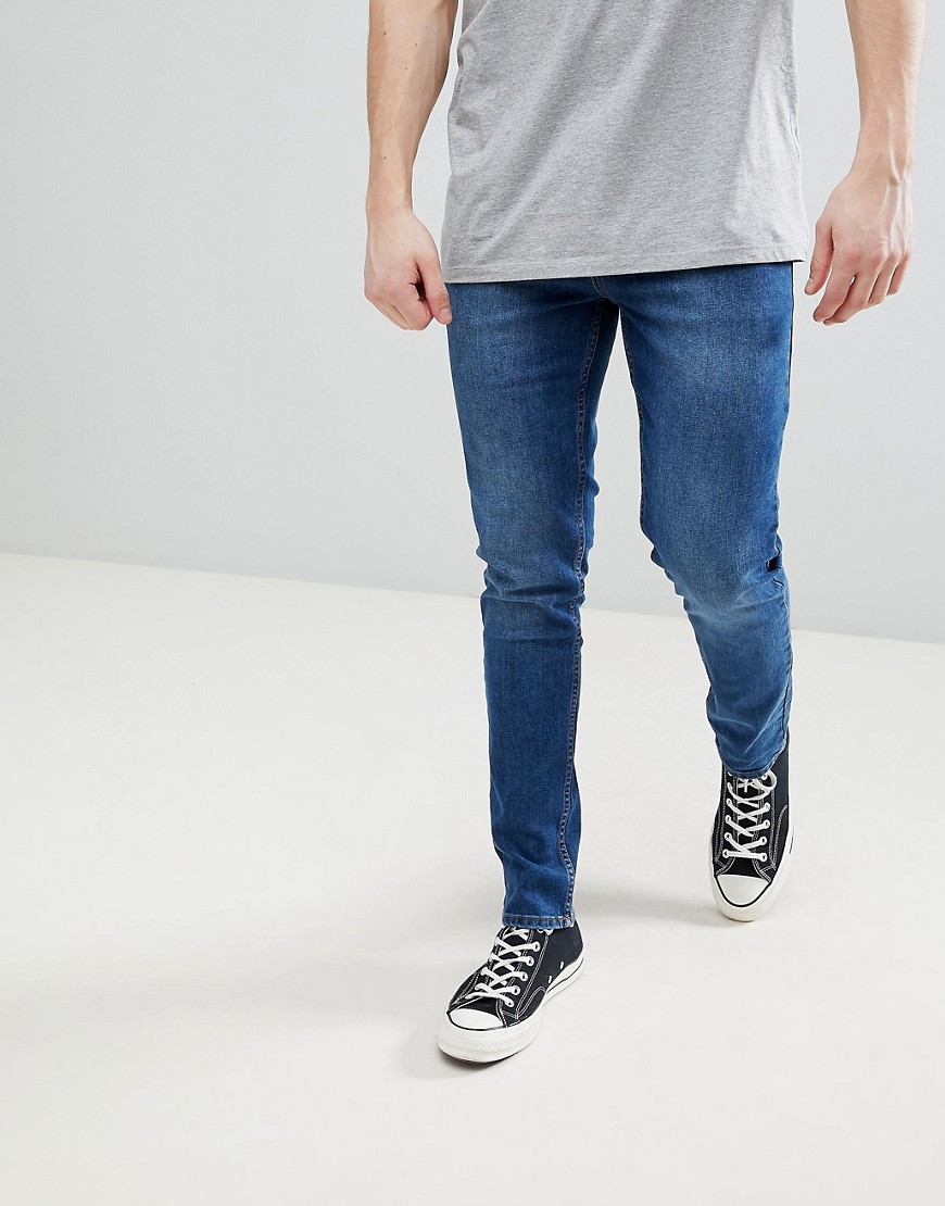 Saints Row Skinny Fit Jeans in Indigo-Blue