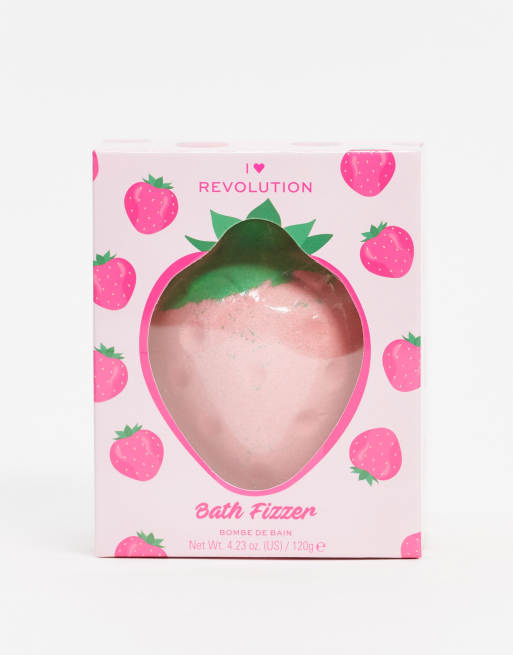 Sales de baño en forma de fresa de I Heart Revolution