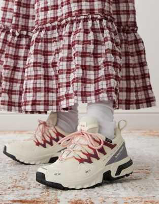 Salomon - ACS + CSWP - Baskets - Blanc cassé et rouge