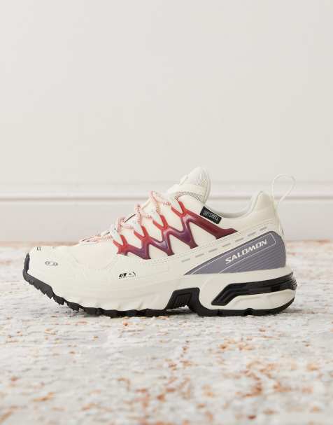 Salomon ACS + CSWP trainers in off white and red - view 2
