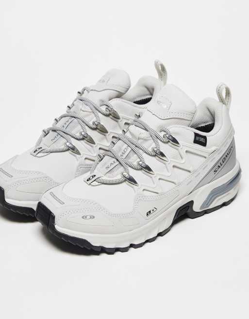 Salomon ACS+ CSWP waterproof trainers in lunar rock silver metal